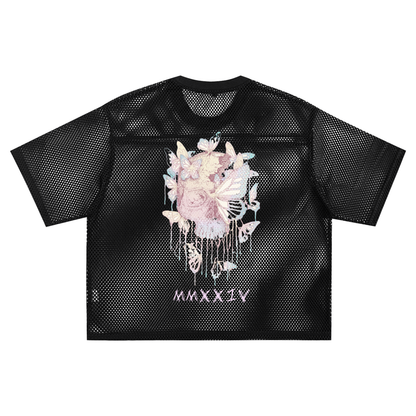Certified Reaper See-through Boxy Net T-shirt